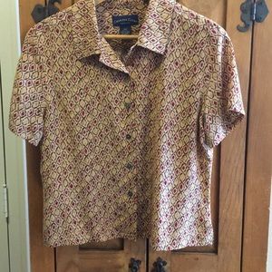 Charter Club button down blouse 10P